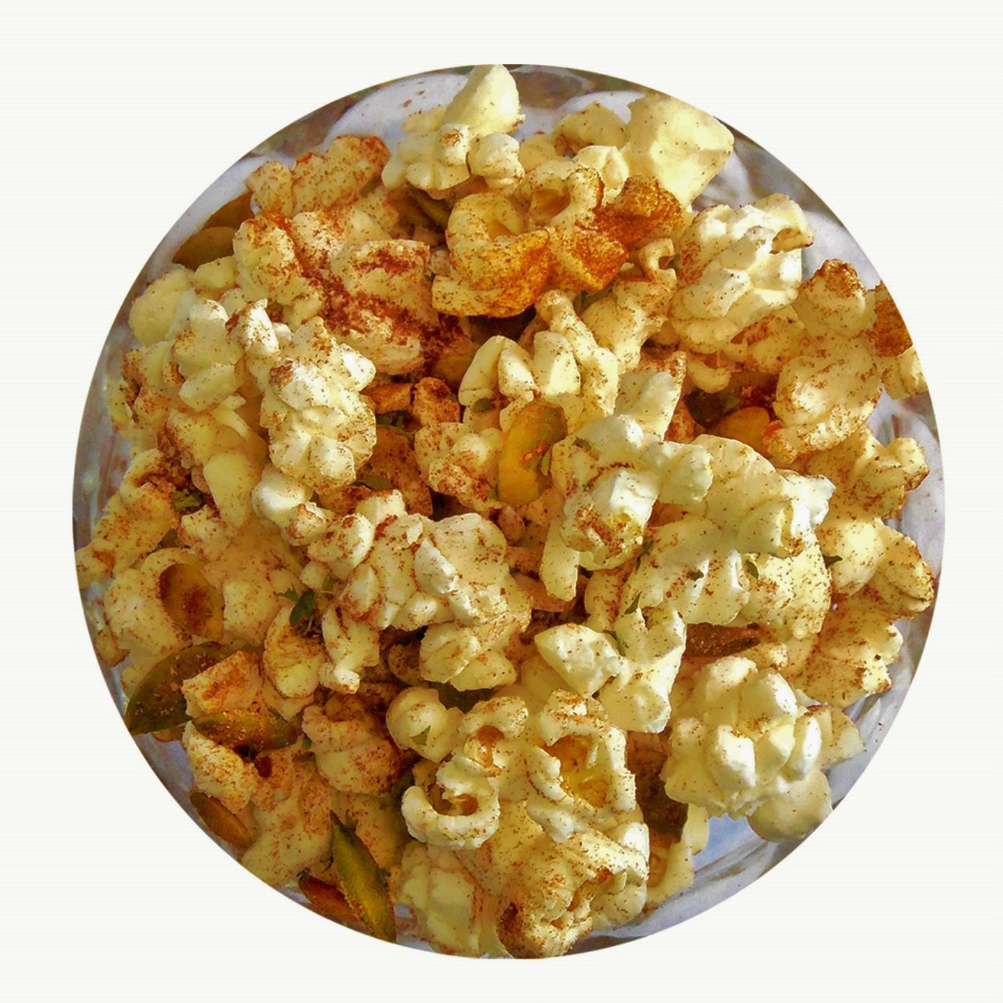 Smoky Spanish Almond Popcorn with pepitas